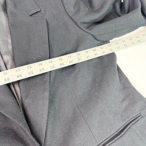 Pendleton Blazer Womens Size 14 Black Wool One Button Collared Single Breasted - Picture 7 of 8